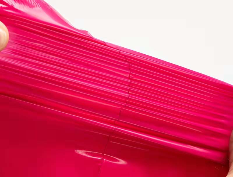 公安玫红色快递袋-05