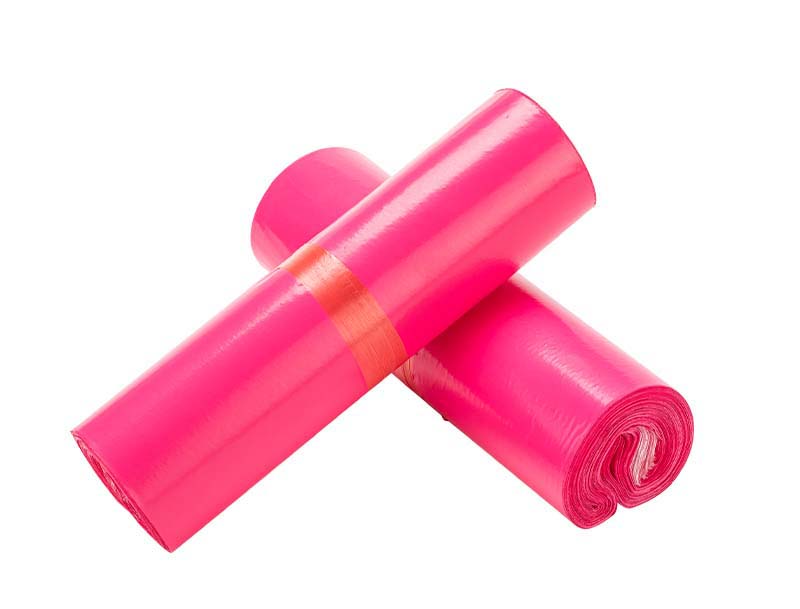 公安玫红色快递袋-02